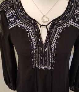 White house Black Market sheer blouse